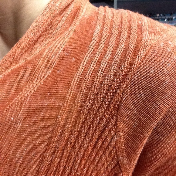 exc MOTH anthropologie terra cotta cardigan XS S - Picture 6 of 7